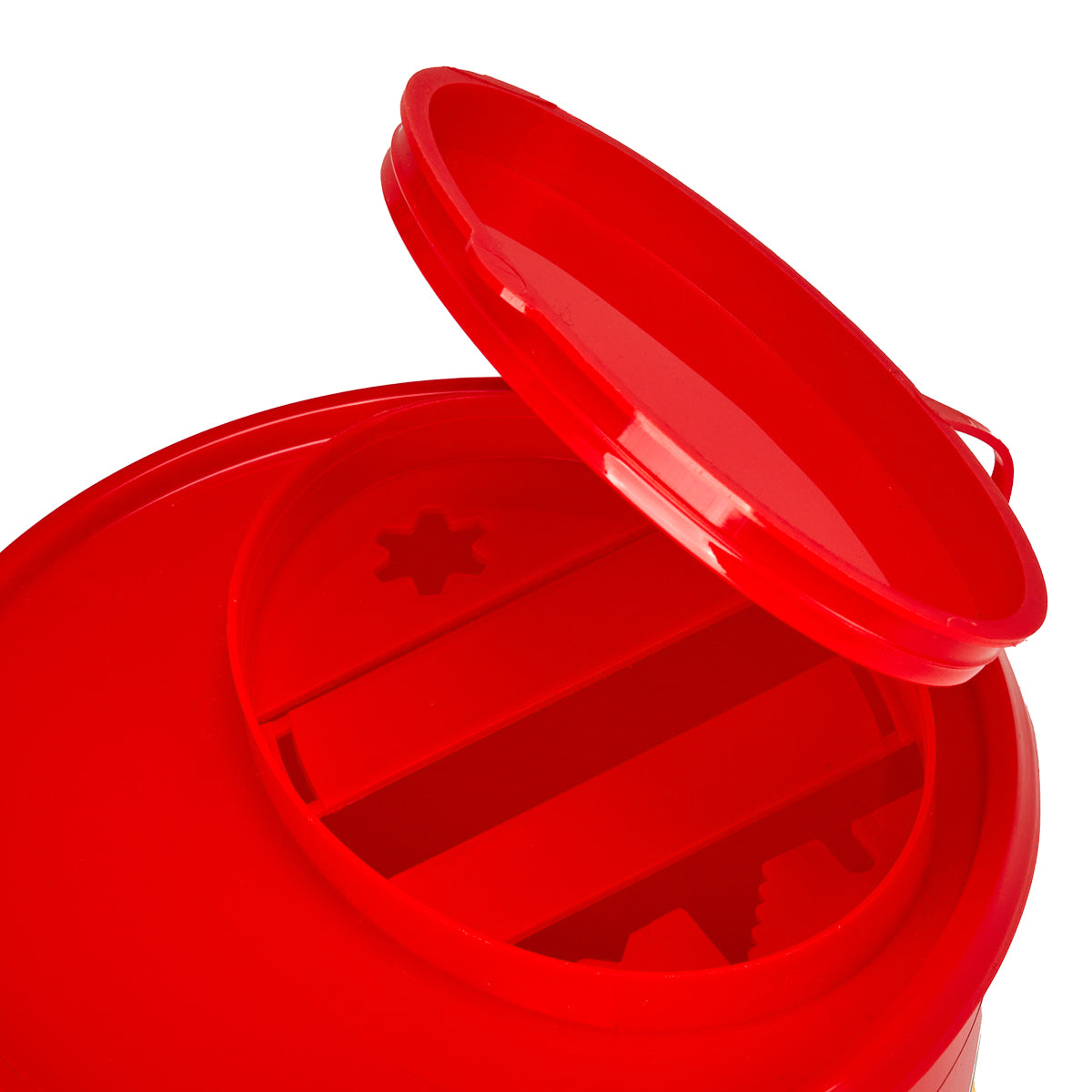 1 L RED MEDICAL WASTE CONTAINER - BVShop