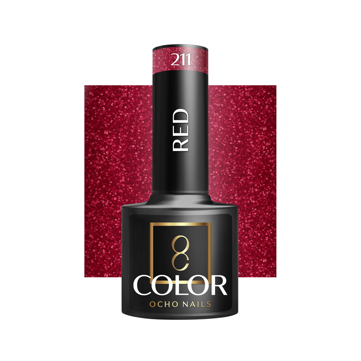 OCHO NAILS Hybrid nail polish red 211 -5 g - BVShop
