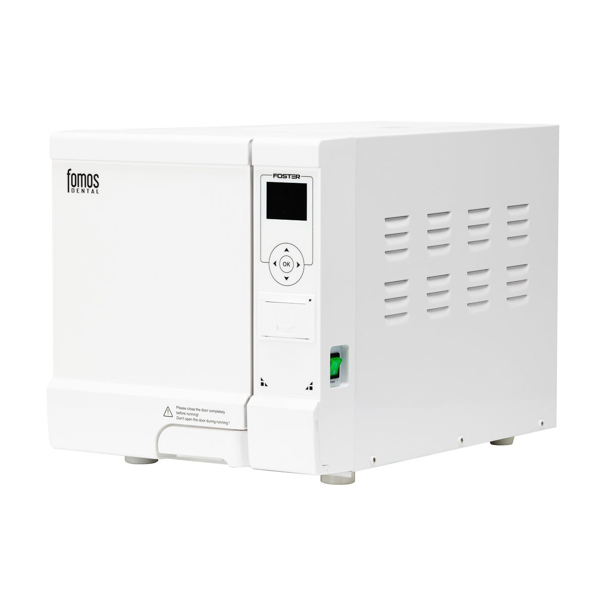 FOMOS Foster 8L Class B autoclave in white for professional sterilization
