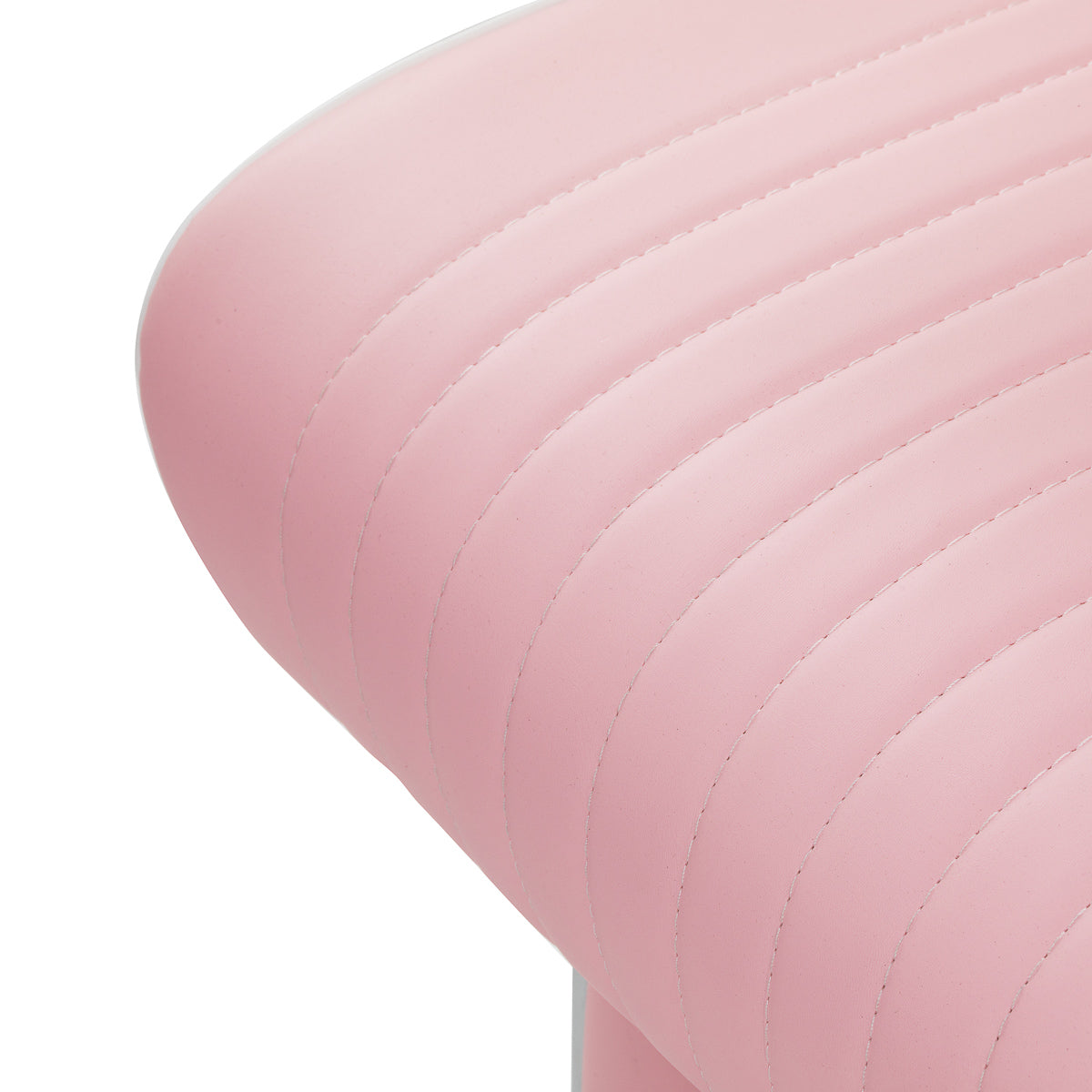 Gabbiano Visionerio barber chair pink chrome frame - BVShop