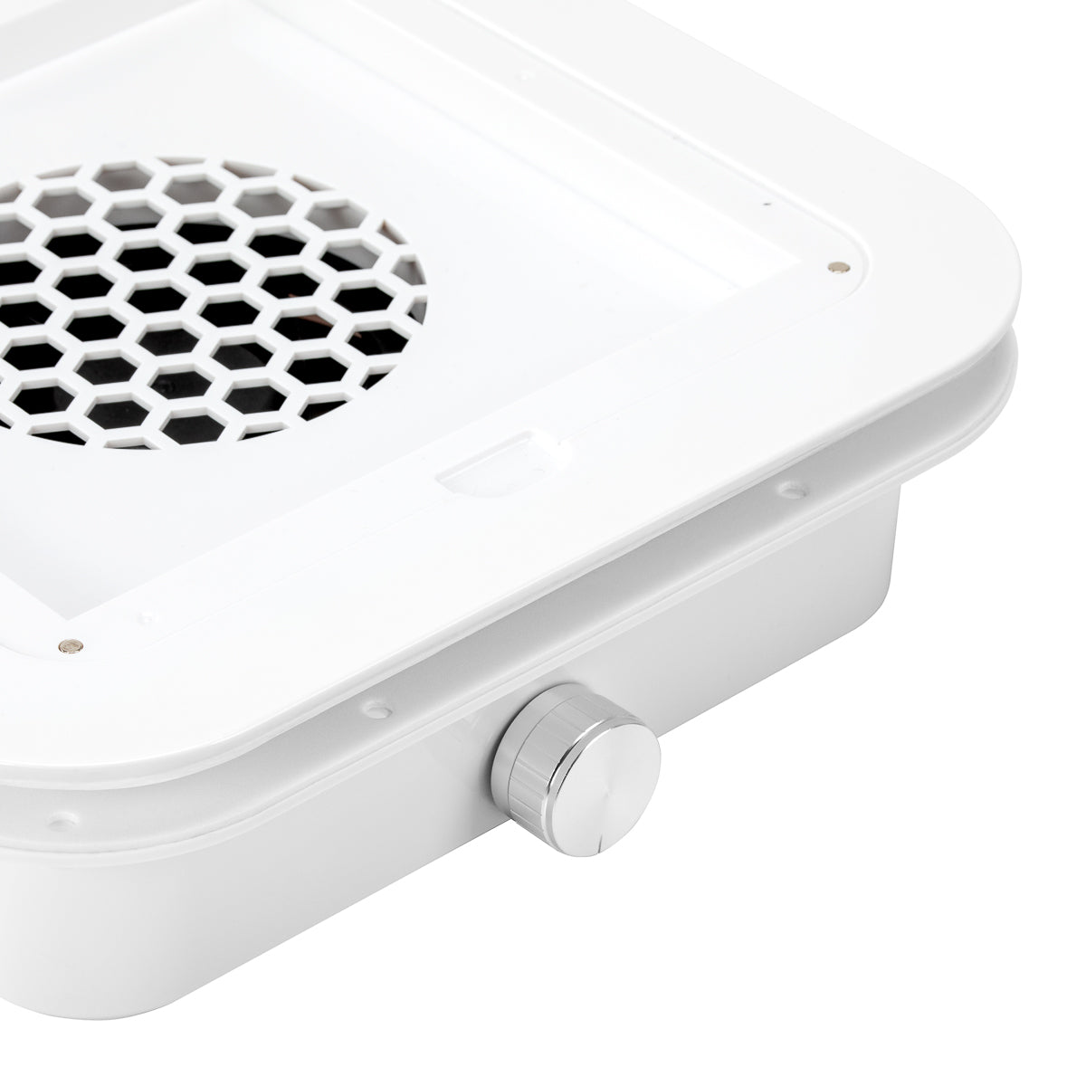 White MOMO Dust Absorber P30 Built-In with 60W power, showcasing its sleek design and filter area for efficient dust removal.