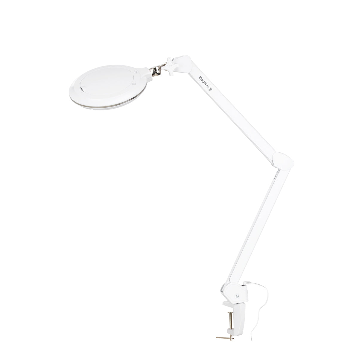 Elegante 6031 magnifying lamp with clamp mount for salon work