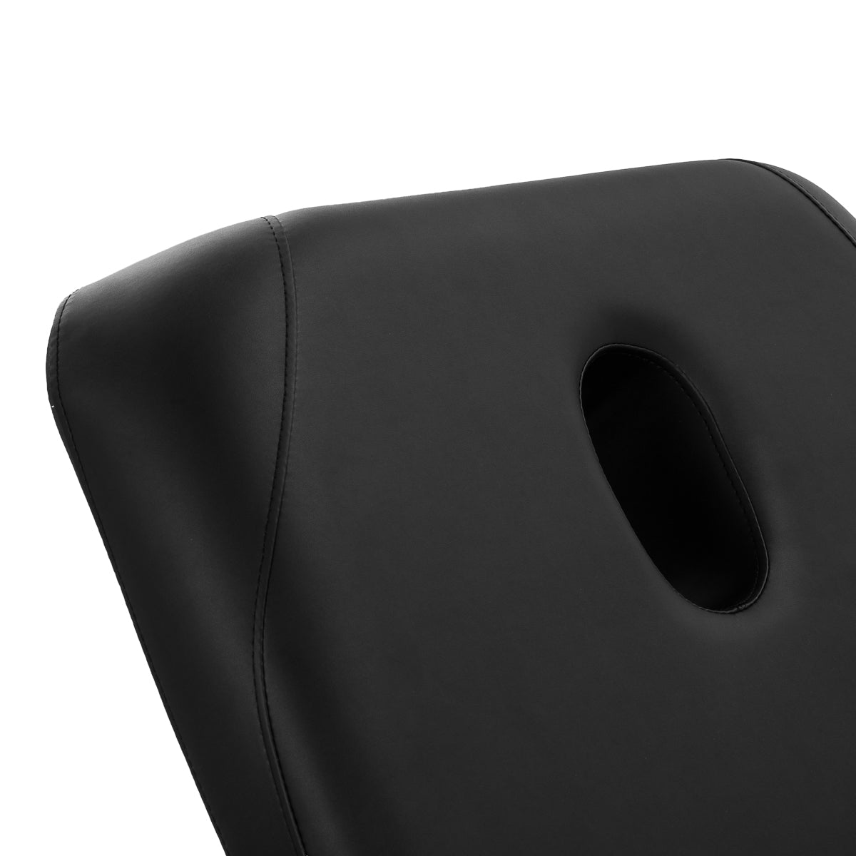 Azzurro 684A black massage table with retractable castors