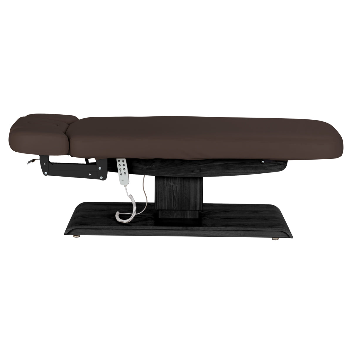 Sillon Relax Elektriline SPA-Lamats – Tumepruun, Must Alus · Külgvaade