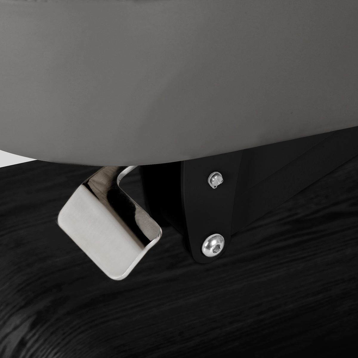 Sillon Relax Elektriline SPA-Lamats – Hall, Must Alus · Kinnituse detail