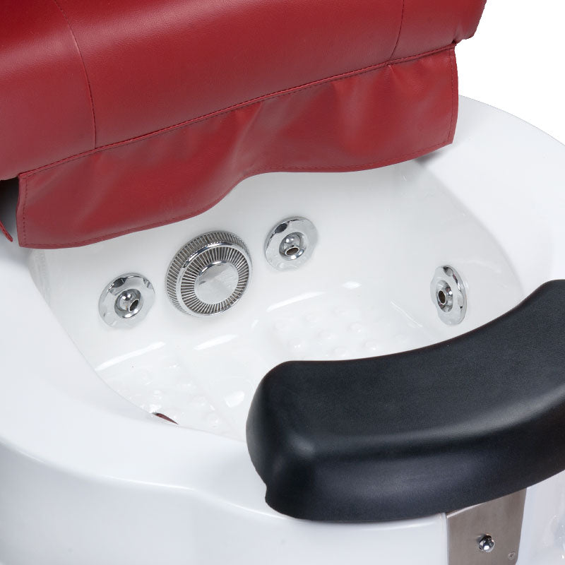 Fotel do pedicure z masażem BR-3820D Bordowy - BVShop