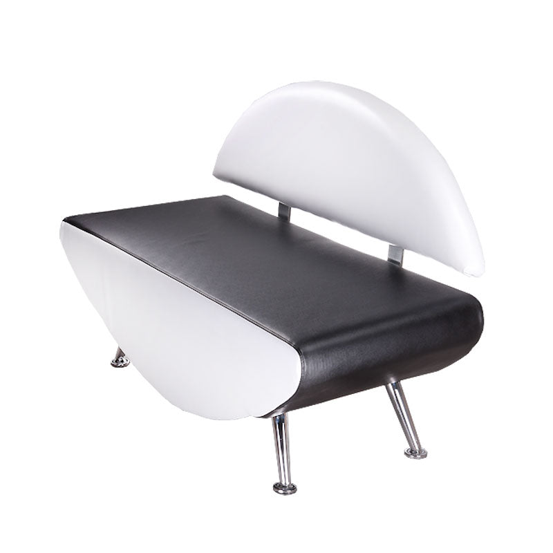 Sofa for waiting area Carini BD-6710 whiteu0142o-czarna - BVShop