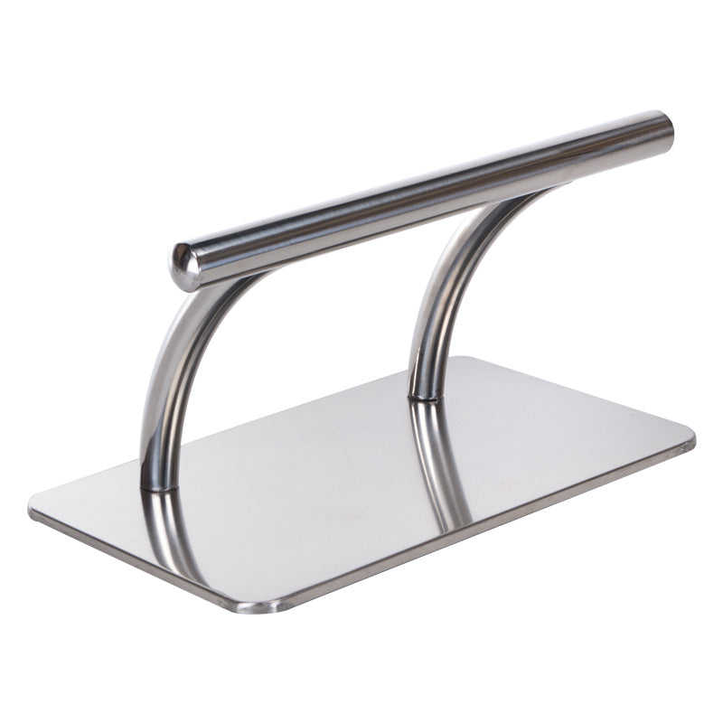 Chrome hairdressing stool BD-07 by Beauty System with adjustable height and cushioned seat for salon use.