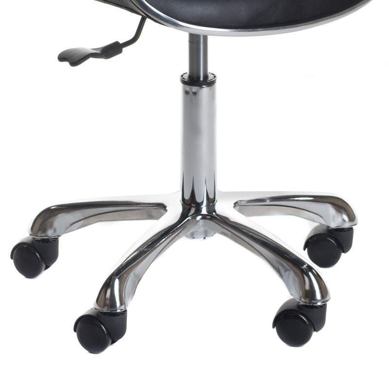 Cosmetology Stool with Backrest BD-9933 Black - BVShop