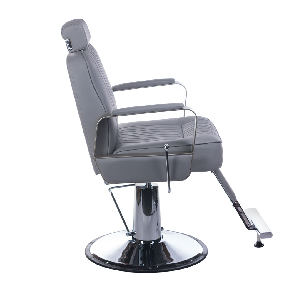 Barber Chair HOMER BH-31237 Light Gray - BVShop