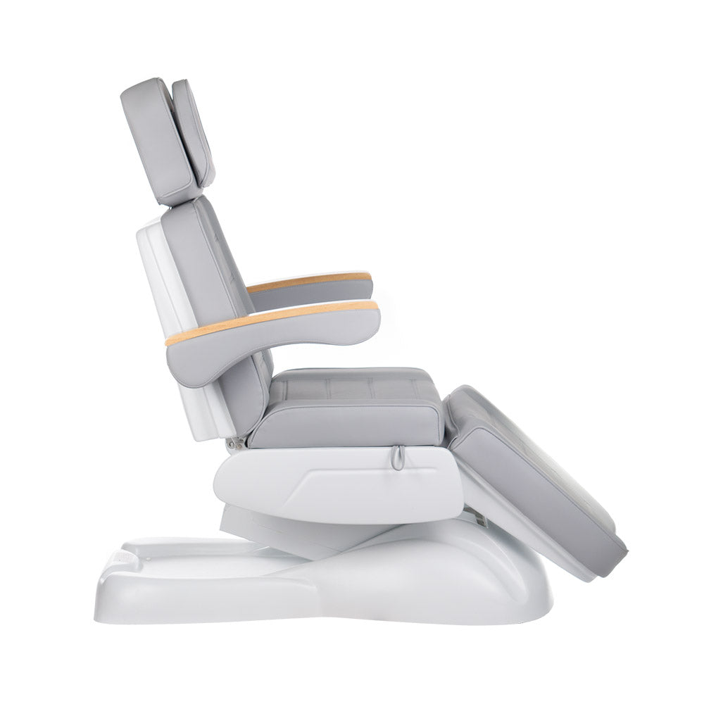 Fotel kosmetyczny elektr LUX BW-273B Jasny Szary - BVShop