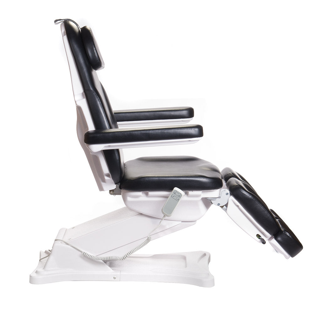 Black electrical beauty chair MODENA PEDI BD-8294 by Beauty System, featuring cushioned seating and adjustable components.