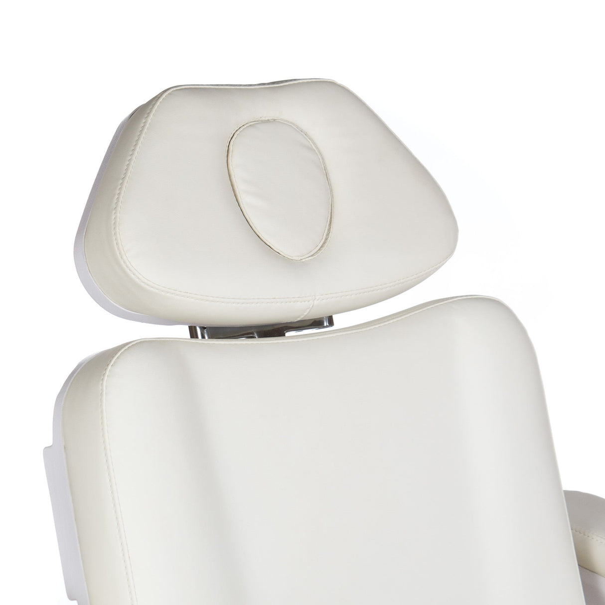 Electric beauty chair BR-6686A by Beauty System, white cosmetic chair with adjustable features and padded seating for salon use.