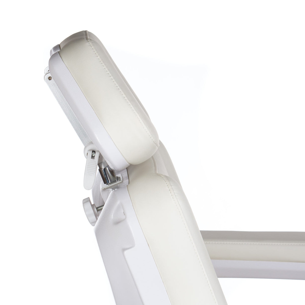 Electric beauty chair BR-6686A by Beauty System, white cosmetic chair with adjustable features and cushioned seat for spa or salon use.