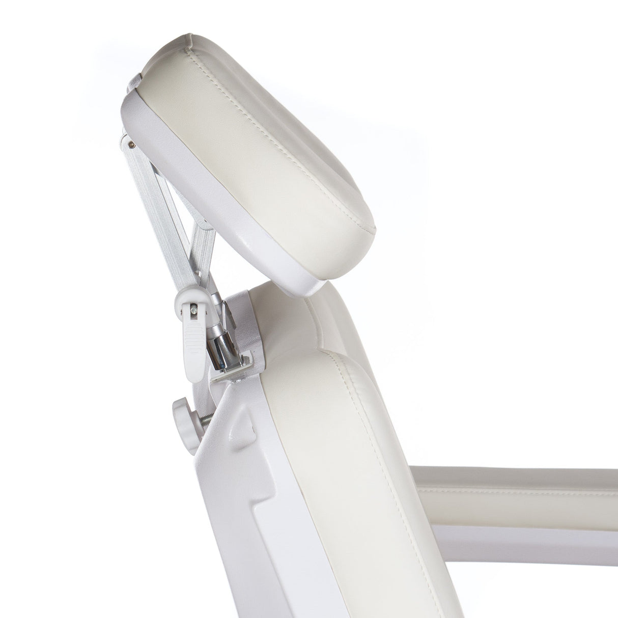 Electric beauty chair BR-6686A by Beauty System, white cosmetic armchair with adjustable features, ideal for salons and spa treatments.