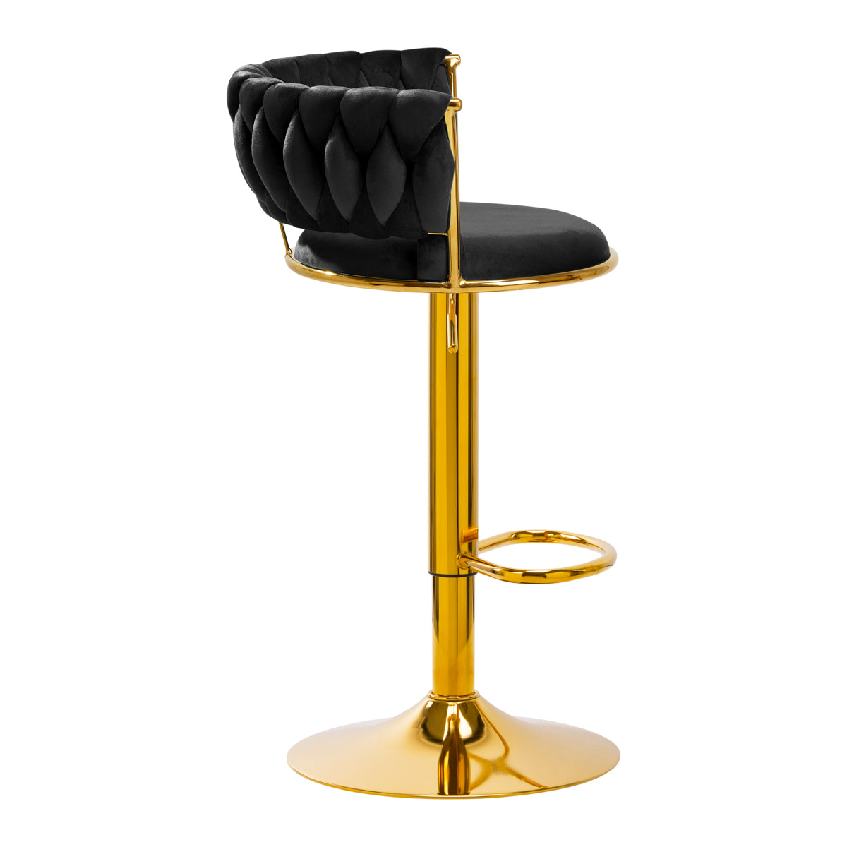 4Rico Bar Hocker QS-B313a black velvet - BVShop
