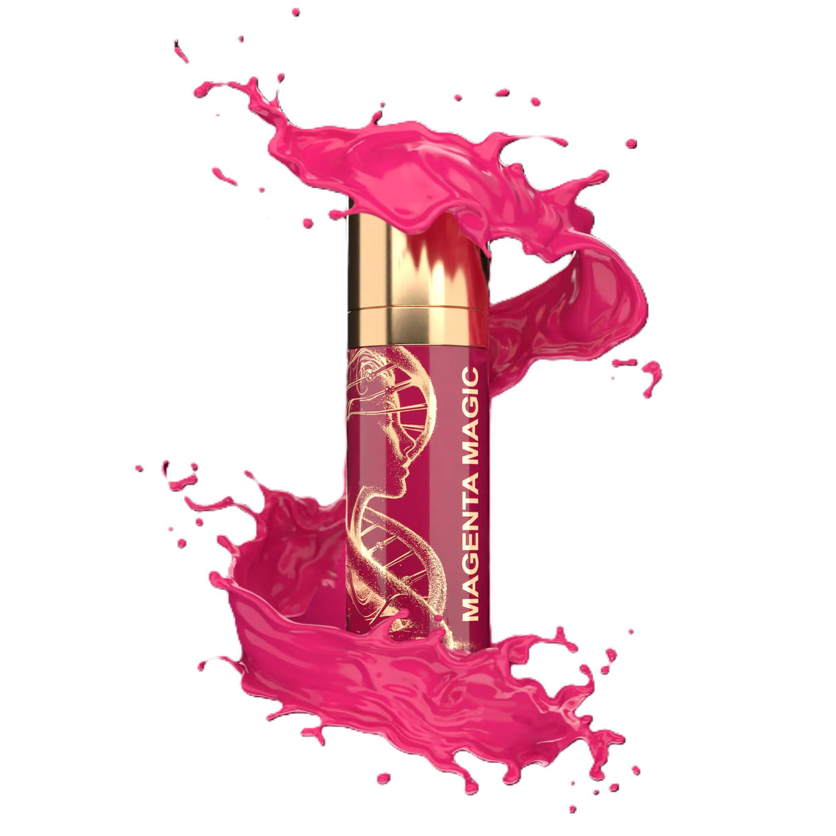 BROW DADDY × DNA Pigments Gold Collection Lips Magenta Magic