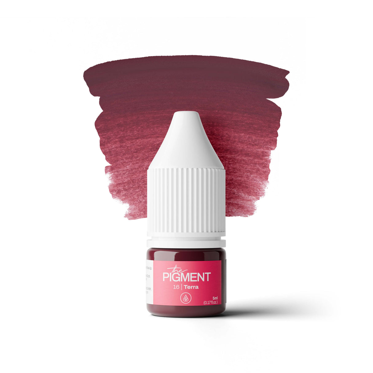 The Pigment 16 Terra 5ml lip PMU pigment bottle for artists