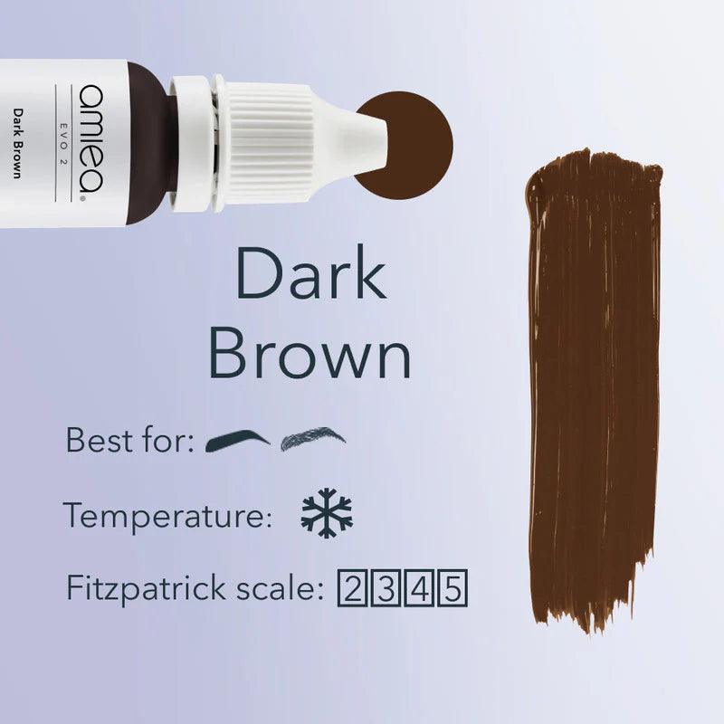 Amiea EVO2 Dark Brown Pigments 10ml - BVShop