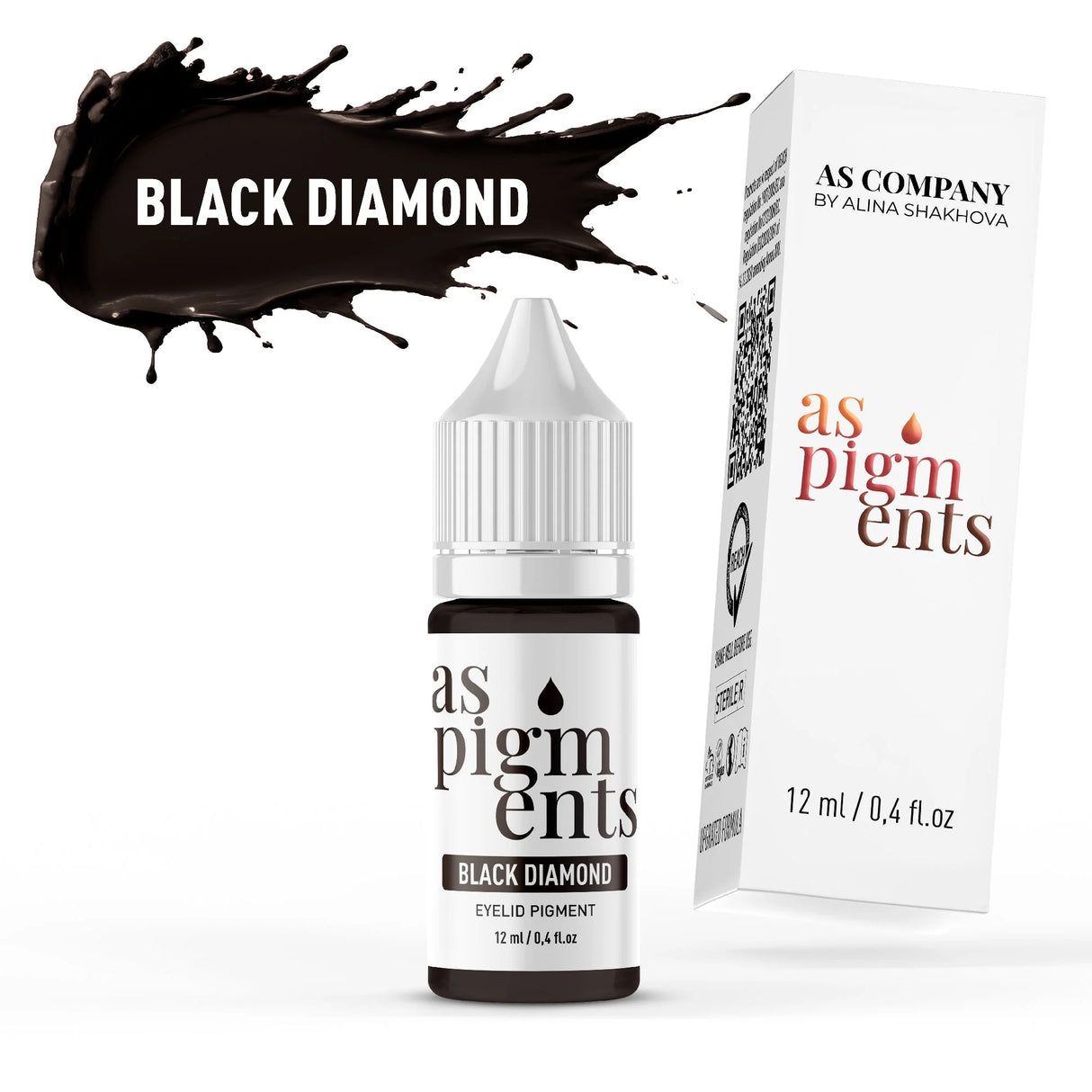 AS COMPANY Black Diamond (AS Pigments) 6/12ml - BVShop