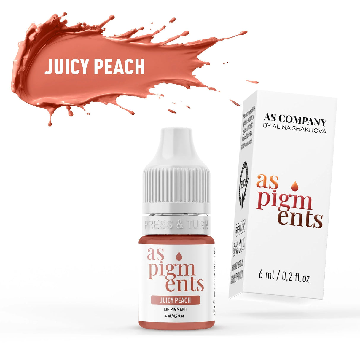 AS COMPANY Juicy Peach (AS Pigments) 6/12ml - BVShop