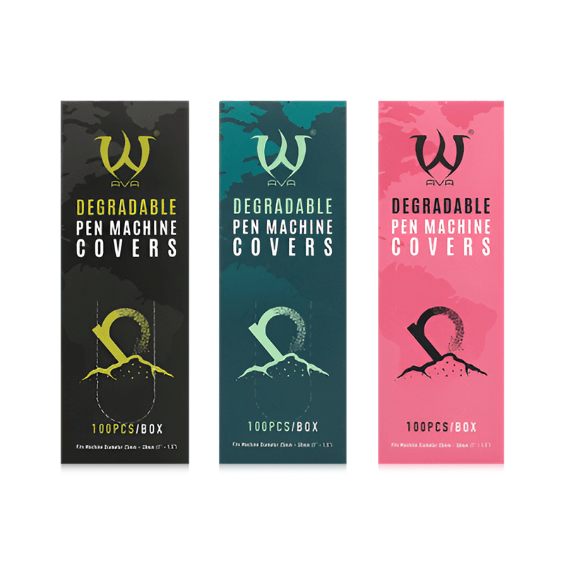 Bio Degradable Machine Pen Cover Green 100pcs - BVShop