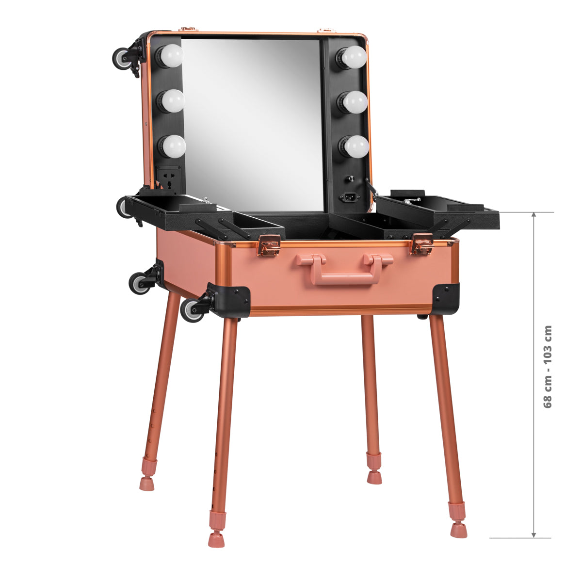 CASE PORTABLE STAND T-27 ROSE GOLD - BVShop