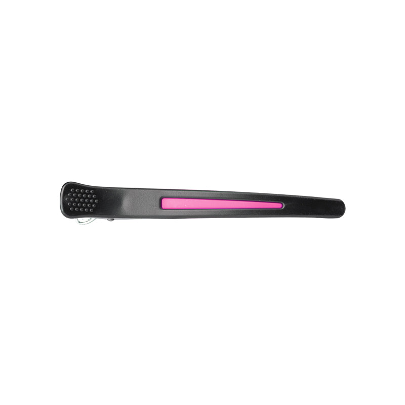 Clamps hairdressing clips for hair e-13 6 pcs 11.5 cm mix neon - BVShop