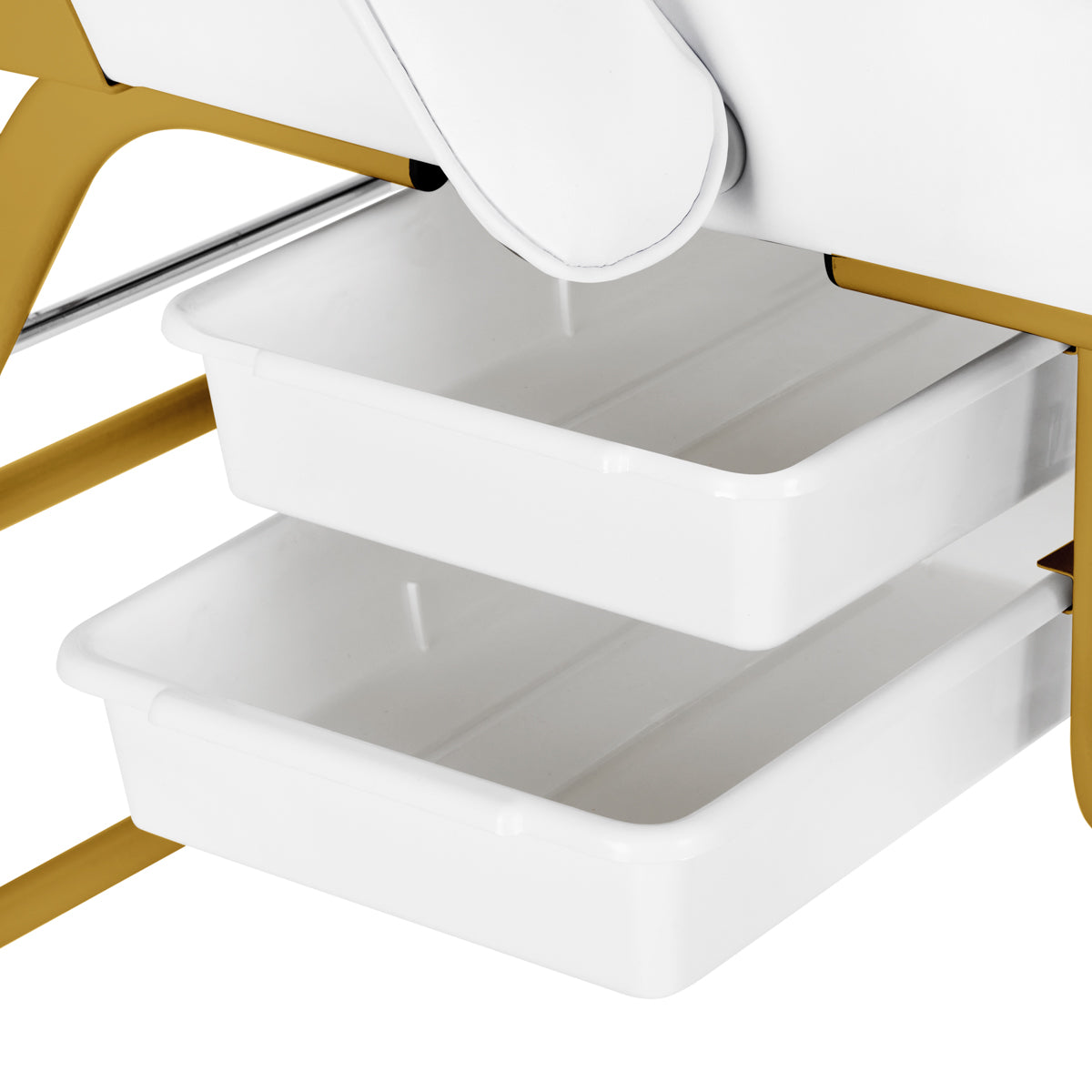 Cosmetic chair 557G with cuvettes white - BVShop