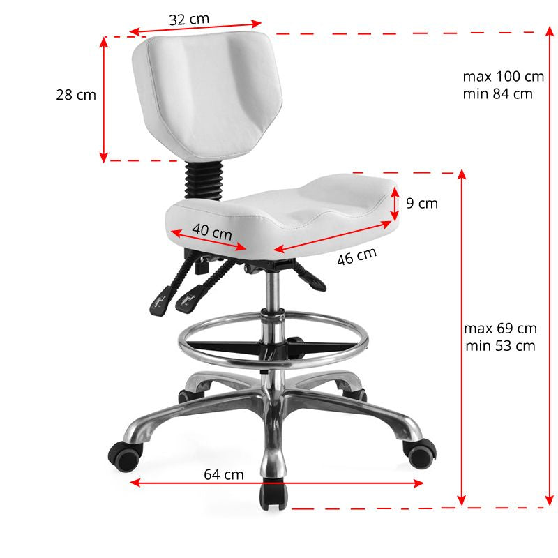 Cosmetic stool a-4299 white - BVShop