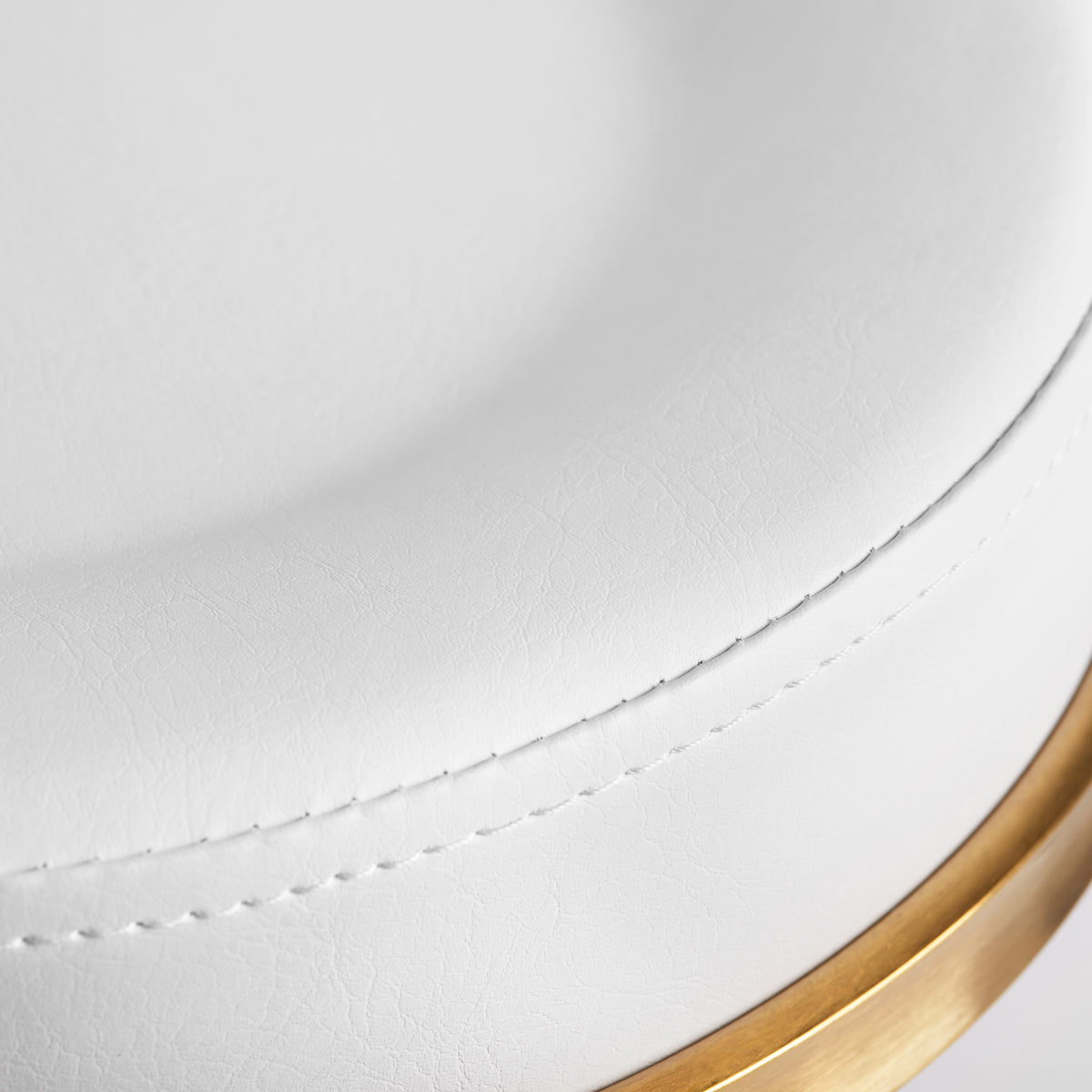 COSMETIC STOOL H5 WHITE GOLD - BVShop