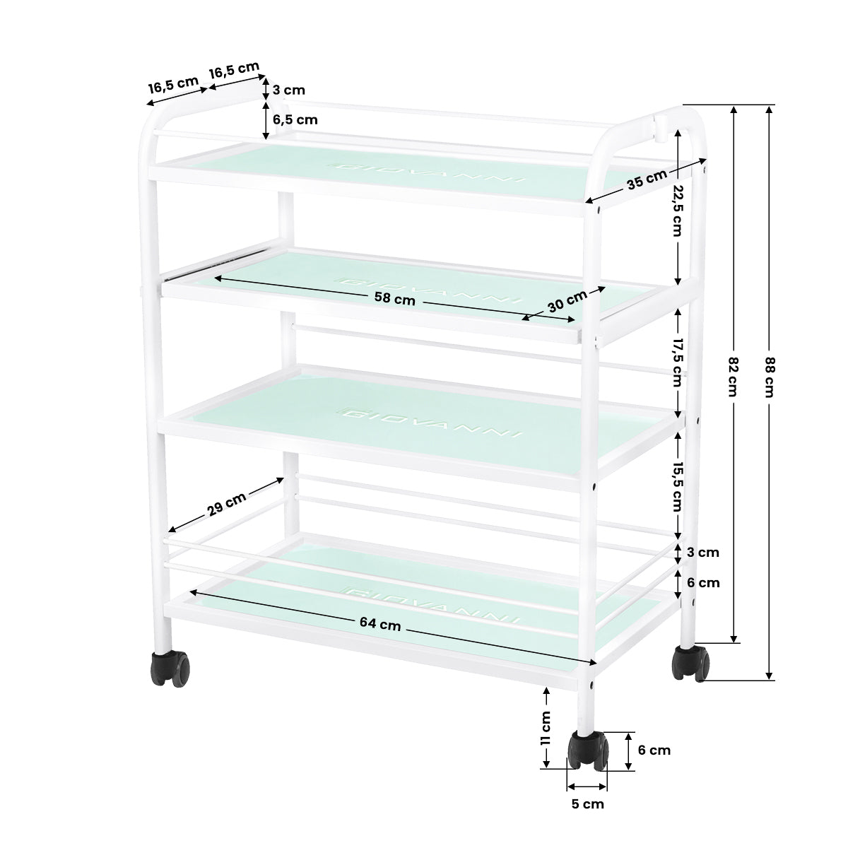Cosmetic table type 1015 giovanni - BVShop