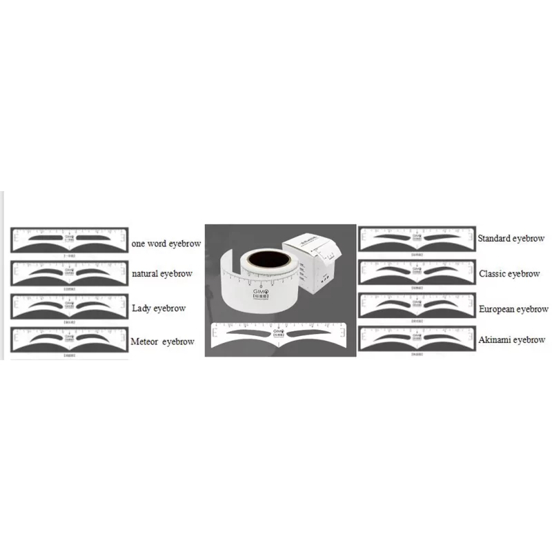 Disposable Eyebrow Ruler Sticker 50pcs - BVShop