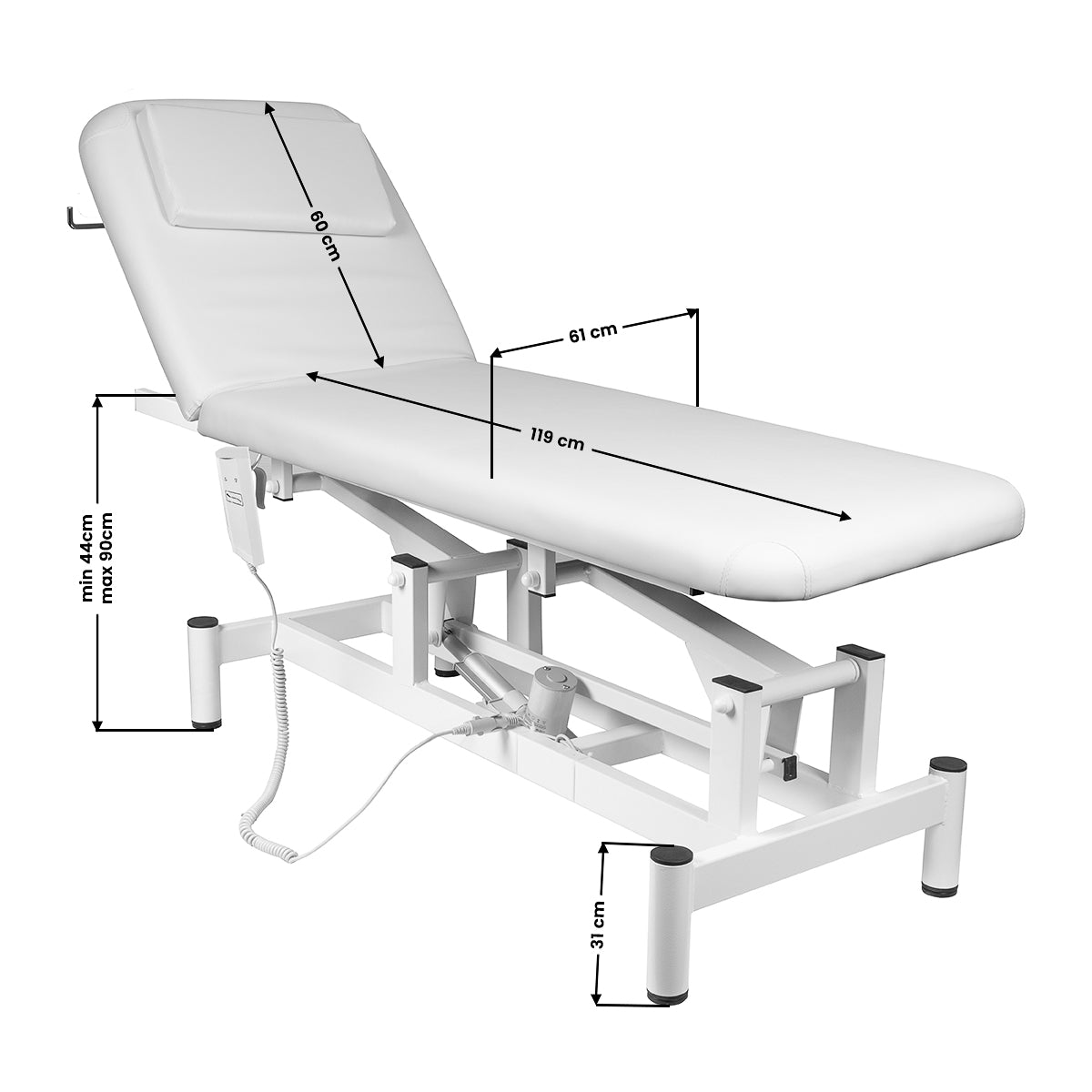 Electric bed massage 079 1 intens. White - BVShop