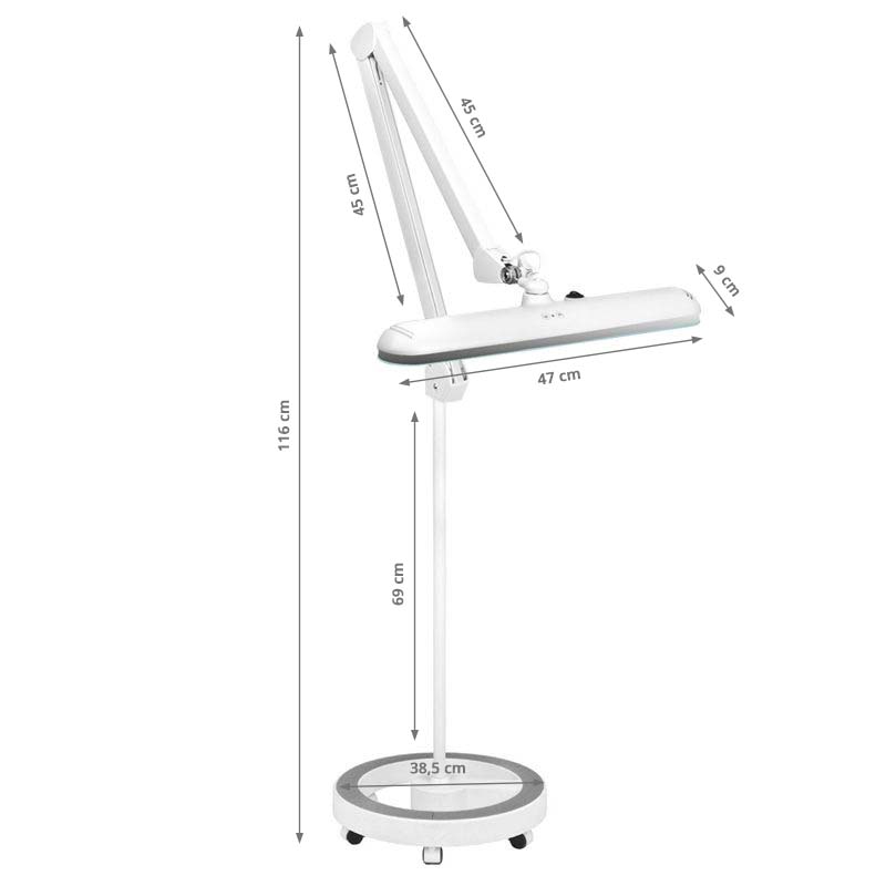 Elegant 801-l LED workshop lamp with a reg. white light intensity - BVShop