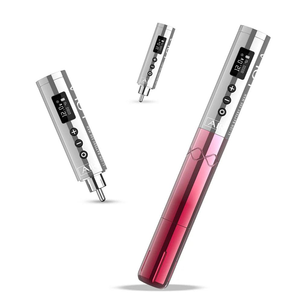 EZ Lola Air Wireless Tattoo And PMU Pen Silwer Power - Pink Gradient - BVShop