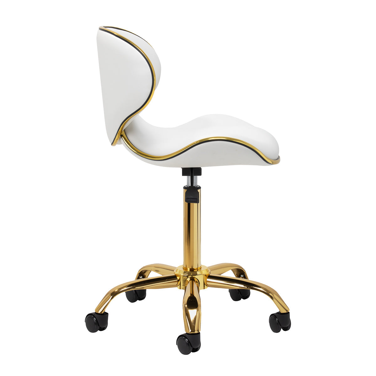 Gabbiano cosmetic stool Q-4599G White - BVShop
