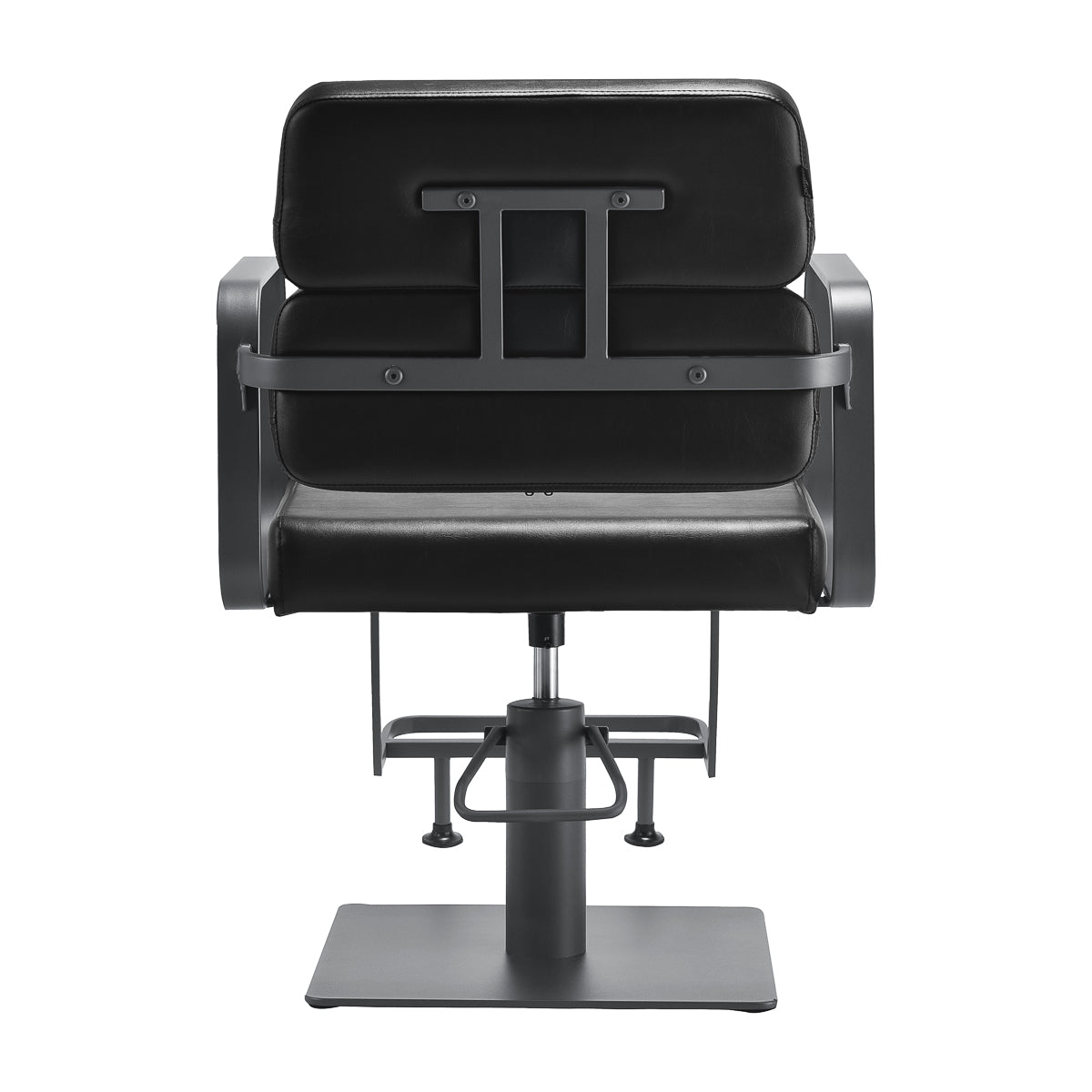 Gabbiano hairdressing chair Porto gray black - BVShop