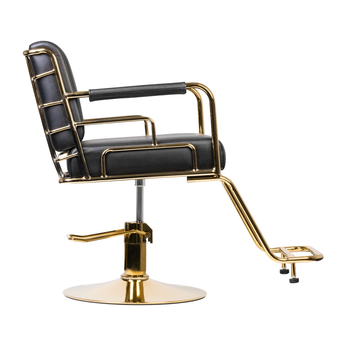 GABBIANO HAIRDRESSING CHAIR PRATO GOLD - BLACK - BVShop