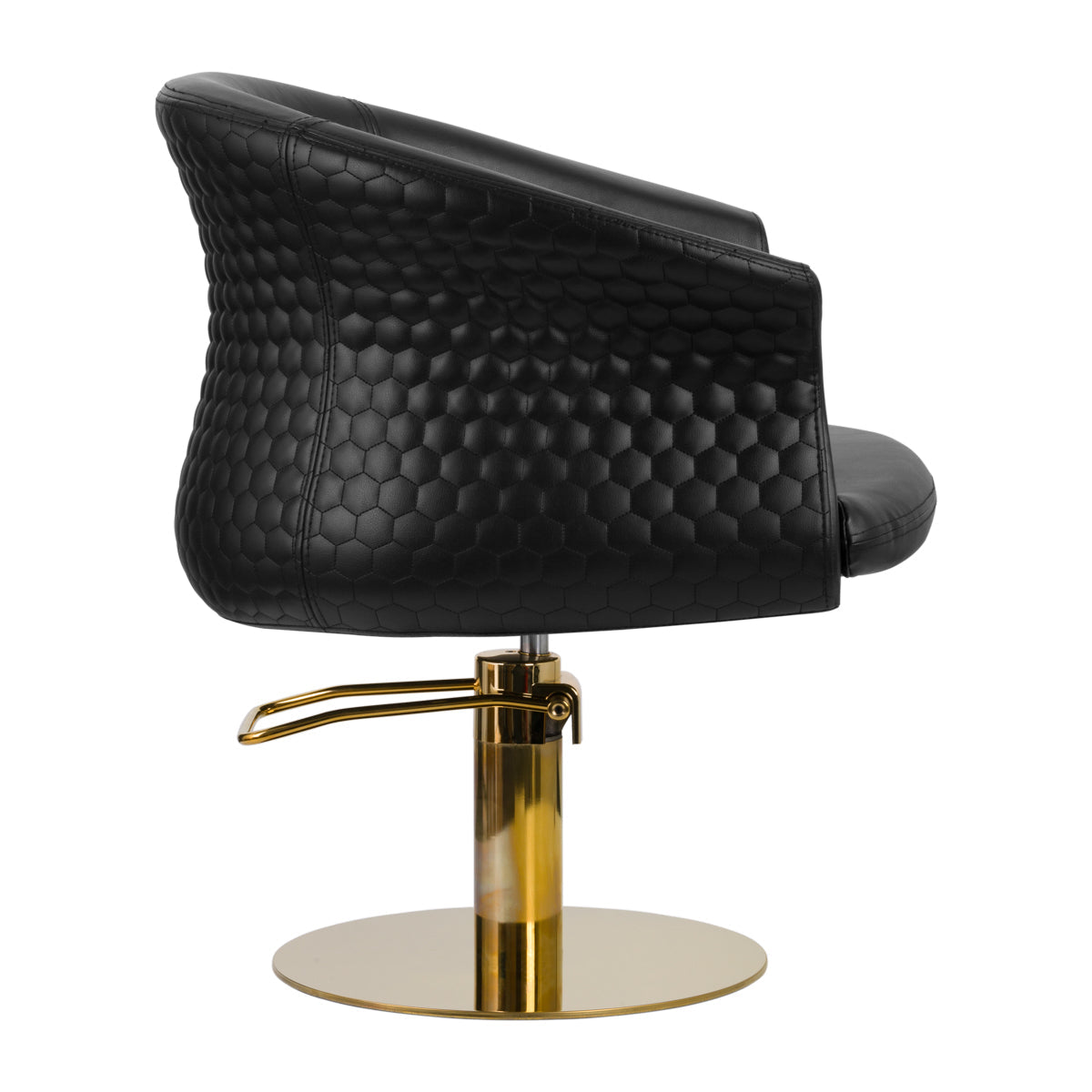 Gabbiano hairdressing chair Wersal gold black - BVShop