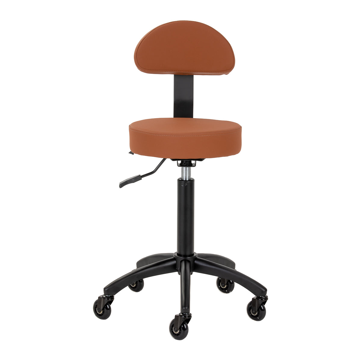 Gabbiano hairdressing stool D026 brown - BVShop