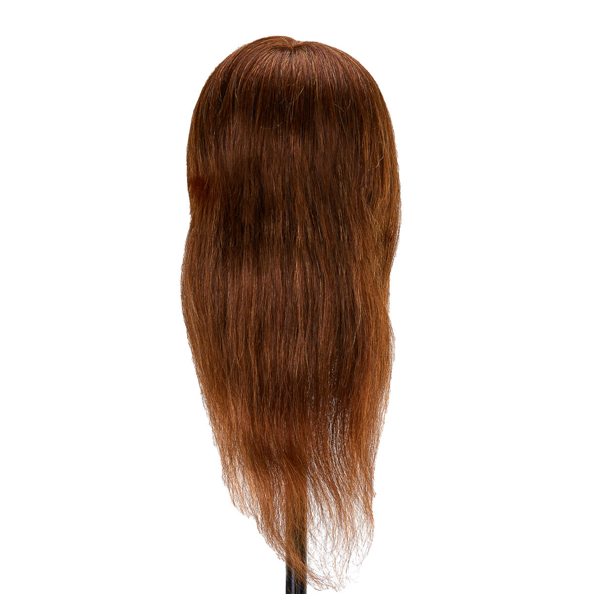 Gabbiano WZ1 hairdressing training head, natural hair, color 4#, length 16" - BVShop