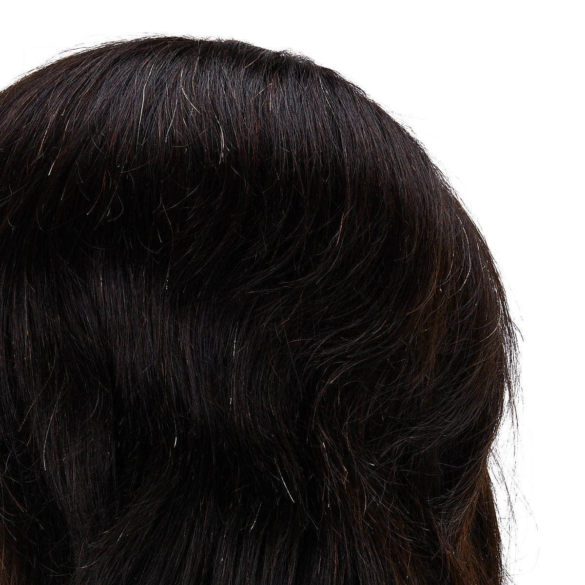 Gabbiano WZ3 hairdressing training head, natural hair, color 1#, length 8" - BVShop