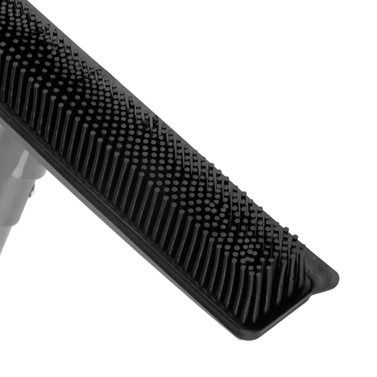 Hairdresser's rubber broom with telescopic pole gray - BVShop