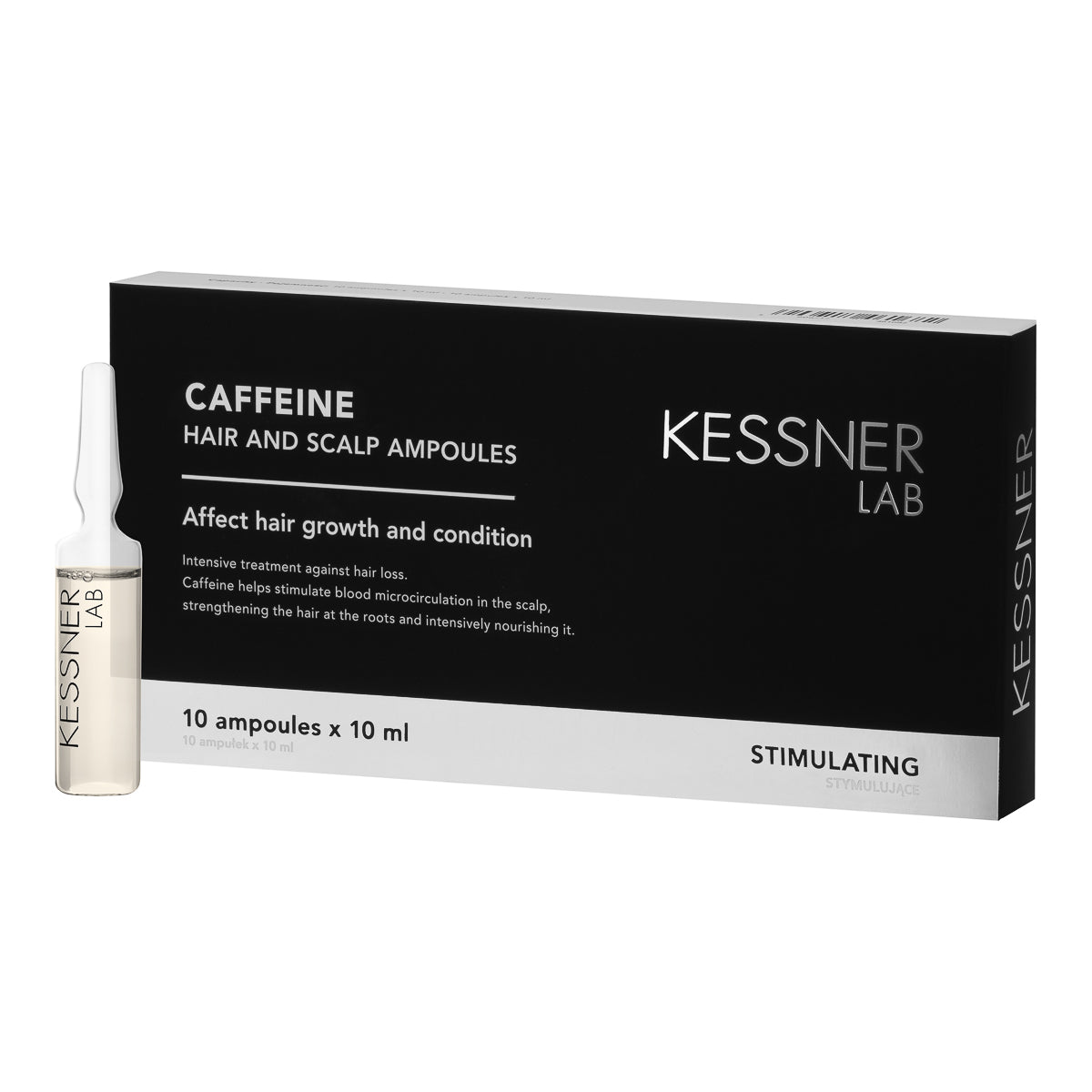 KESSNER LAB Caffeine ampoules for scalp and hair 10 x 10 ml - BVShop