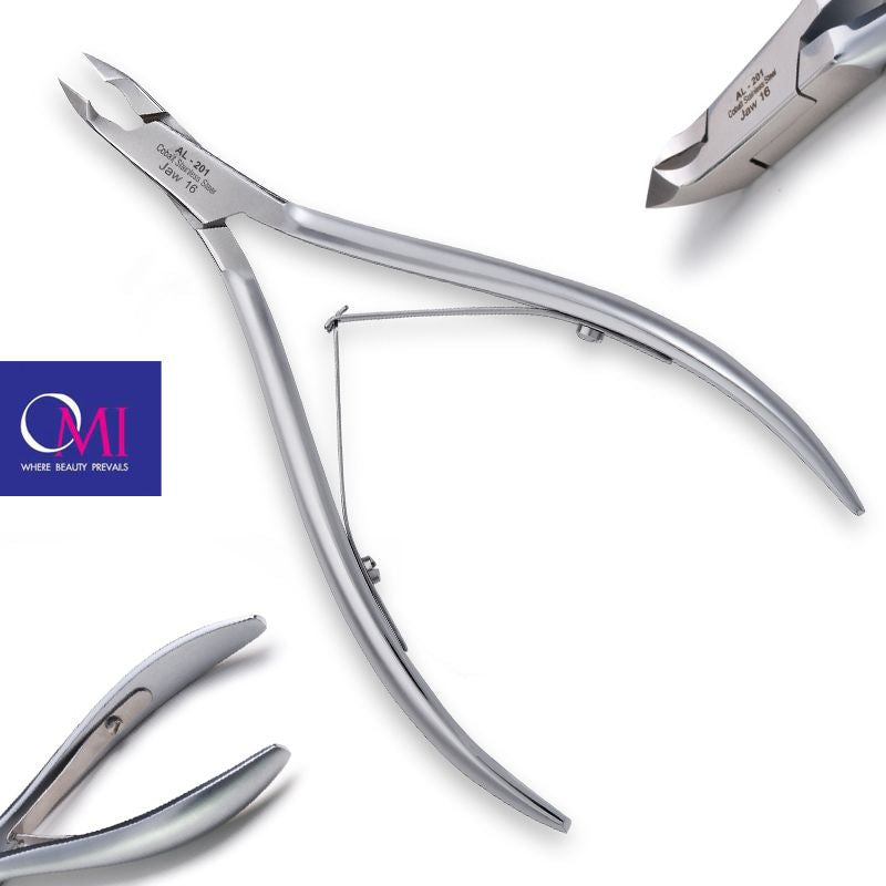 Omi pro-line clippers al-201 acrylic nail nippers jaw16 / 6mm lap joint - BVShop