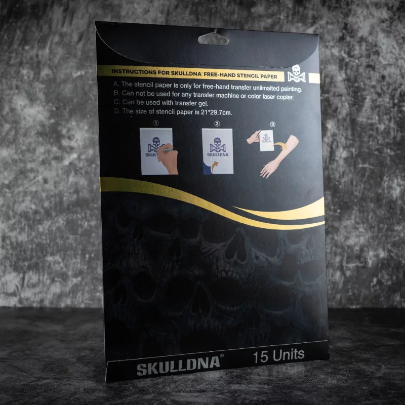 Skull DNA Freehand Stencil Paper 15 sheets - BVShop