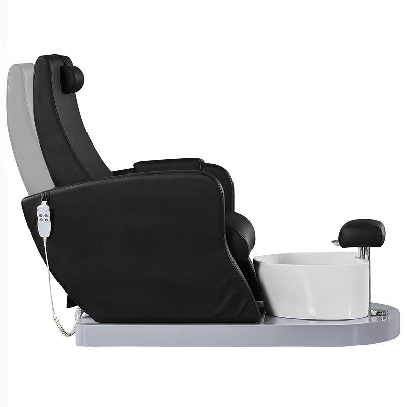 SPA ARMCHAIR FOR PEDICURE AZZURRO 016A BLACK WITH HYDROMASSAGE - BVShop
