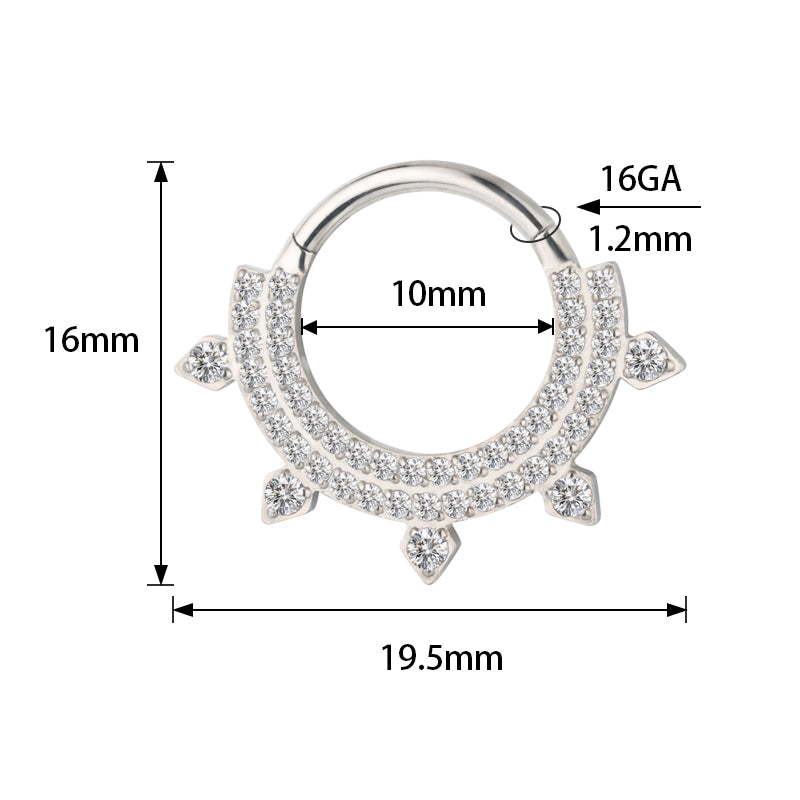 Titaanist topeltvoodriga sõrmus