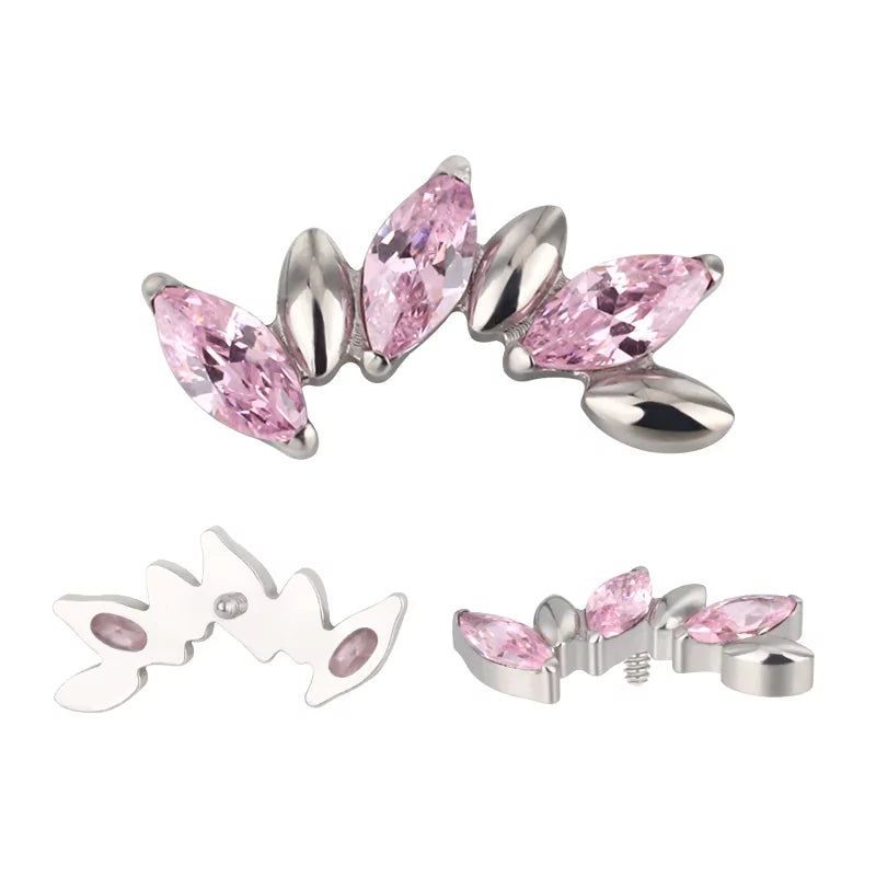 Titaanist sõrmus alternatiivse marquise'ga